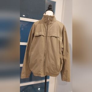 Men's Tan Windbreaker Jacket